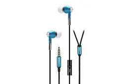 Навушники 2E S2 Metal Skin Mic Blue (2E-IES2BL)