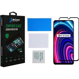 Захисне скло BeCover для Realme C25Y Black (707139) - мініатюра 2
