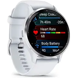 Смарт-годинник Garmin Venu 3 Silver Stainless Steel Bezel with Whitestone Case and Silicone Band [010-02784-00] [104897] - мініатюра 2