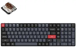 Клавіатура Keychron K17 Gateron MX 2.0 Brown EN/UKR RGB Black (K17P-B3-UA)