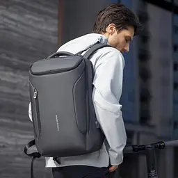 Міський рюкзак Mark Ryden MR9031YSJ для ноутбука 17.3" з трьома відділеннями (Сірий) - мініатюра 2