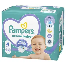 Підгузки Pampers Active Baby Розмір 4 (9-14 кг) 76 шт. - мініатюра 2