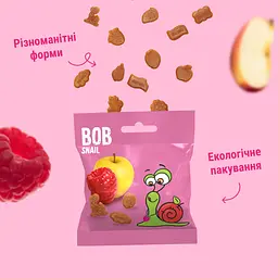 Набір натуральних фруктових снеків Bob Snail Яблуко-Малина та Манго 160 г - мініатюра 4