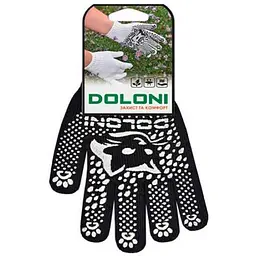 Перчатки робочі трикотажні DOLONI з ПВХ малюнком 4894 р.8