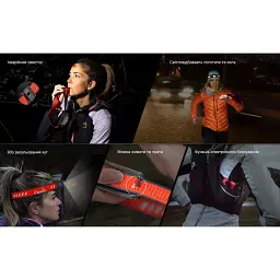 Ліхтар налобний Fenix HM62-T V2.0 Black/red - мініатюра 7