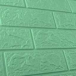 Самоклеюча декоративна 3D панель 3D Loft під цеглу м'яту в рулоні 20м 20000x700x3 мм - мініатюра 7