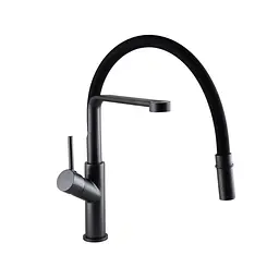 Змішувач для кухні Globus Lux Denver Flex GDF-32-11-01 Чорний матовий - мініатюра 5