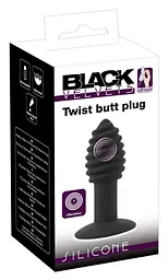 Анальна пробка з вібрацією Orion Black Velvets Twist plug 10.7 см (чорний) - мініатюра 7