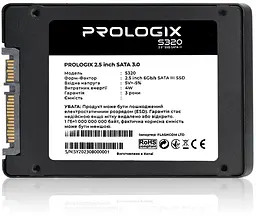 Накопичувач SSD 480GB Prologix S320 2.5 SATAIII TLC (PRO480GS320) - мініатюра 3
