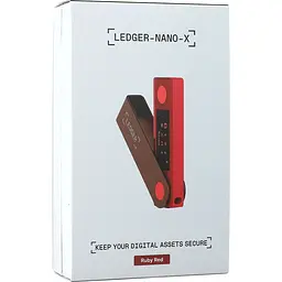 Апаратний гаманець для криптовалют Ledger Nano X Ruby Red (LNXRR) - мініатюра 7