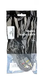 Аудіо-кабель Cablexpert (CCAP-4P3R-1.5M) 3.5мм-3RCA, 1.5м, Black - мініатюра 2