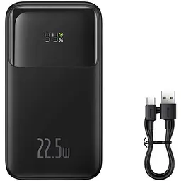 Зовнішній акумулятор Baseus Comet Series 20000mAh 22.5W портативний акумулятор 2024 чорний - мініатюра 4