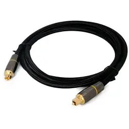 Кабель оптичний звуковий ExtraDigital Toslink JIS F05 M - JIS F05 M 1.5 м чорний (KBA1819)
