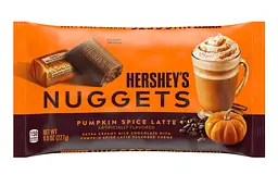 Шоколадні цукерки Hershey's Nuggets Pumpkin Spice Latte Flavored Halloween Candy​​​​​​​ 227г