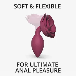 Силіконова анальна пробка Love To Love OPEN ROSES M SIZE - PLUM STAR - мініатюра 2