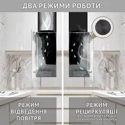 Витяжка декоративна похила Perfelli RIVA BIANCA - мініатюра 12