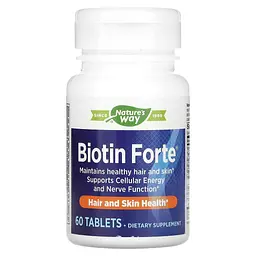 Біотин Форте з Цинком (В - Комплекс) Biotin Forte 5000 мкг - 60 таблеток