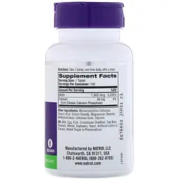 Біотин Natrol 1000 мкг 100 пігулок - мініатюра 2