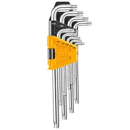 Комплект ключів Ingco Torx Т10-Т50 9 шт (HHK13091) - мініатюра 2