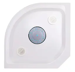 Душовий бокс Lidz Tani SB100x100.SAT.LOW.FR, низький, скло Frost 4 мм + стінки (LTSB100100SATLOWFR) - мініатюра 12