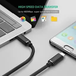 Кабель Ugreen US286 Type-C - Type-C 3A Cable 2 м Black (10306) - мініатюра 7