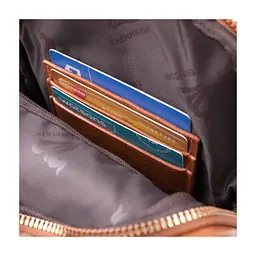 Сумка Vintage Жіноча з однією лямкою через плече з гладкої екошкіри Руда (22767) - мініатюра 8
