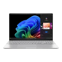 Ноутбук ASUS Vivobook S 15 S5507QA-MA004W 15.6' 3K OLED, Qualcomm X Plus X1P 42 100, 16GB, F1TB, UMA, Win11, Сріблястий (90NB14Q2-M004C0)