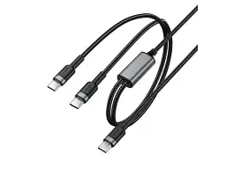 Кабель Acefast C22-02 USB Type-C to USB Type-C/USB Type-C 100W 1.2m Black (6974316285120)