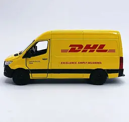 Металева машинка Mercedes-Benz Sprinter DHL Edition - мініатюра 4