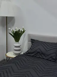 Комплект постільної білизни Ecotton Jaquard двоспальний Євро 210х215 сірий Grey (24555) - мініатюра 3