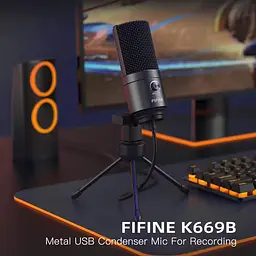 Студійний конденсаторний мікрофон Fifine K669 - мініатюра 3