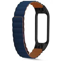 Ремінець Ribbed Silicone Mi Band 7 Синій Brown (08)