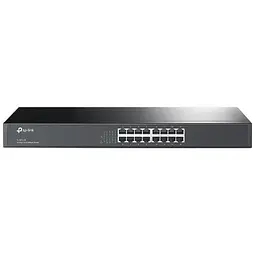Комутатор TP-LINK TL-SF1016, Black, 16-портовий, 10/100 Мбіт/с, некерований, стійковий