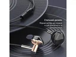 Навушники з мікрофоном ColorWay Slim 3.5 mm Wired Earphone Blast 2 Black (CW-WD02BK) - мініатюра 6