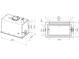 Витяжка вбудована Whirlpool WCT3 63F LTK - мініатюра 5