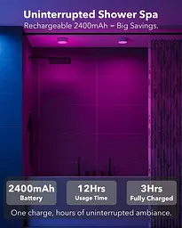 Переносний RGB LED світильник Vloee з дистанційним керуванням і магнітом - мініатюра 6