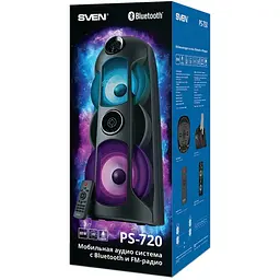 Портативна колонка Bluetooth бумбокс Sven PS-750 - мініатюра 8