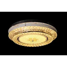 LED світлодіодна люстра светильнк зі стразами кругла Linisoln 6002/2 - мініатюра 3