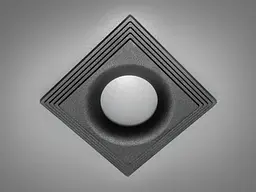 Лаконічний, стильний точковий світильник серія "Аluminium", чорний