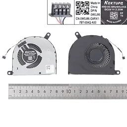 Вентилятор для Dell Latitude 5480 5488 5490 5491 5495, (75x65mm, 0NV7FD, DC28000IWFL, DC28000IXSL, Аналог) - мініатюра 3