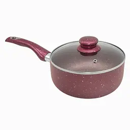 Сотейник з кришкою "Мармурова крихта" 16*9 см