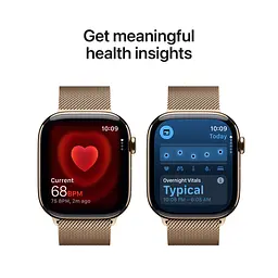 Смарт-годинник Apple Watch Series 11 GPS + Cellular 46mm Natural Tit. Case w. Natural Milanese Loop - M/L (MFD04) - мініатюра 5