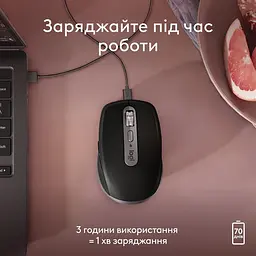 Миша бездротова Logitech MX Anywhere 3S for Mac Space Grey (910-006947) - мініатюра 3