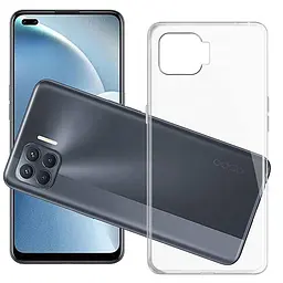 TPU чохол Epic Transparent 1,5mm для Oppo A73 Безбарвний (прозорий)