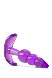 Анальний плаг B Yours Triple Bead Anal Plug Purple - мініатюра 4