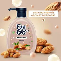 Рідке мило для рук Fun&Go Almond 300 мл - мініатюра 3