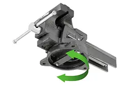 Ручні тиски поворотні слюсарні Intertool HT-0083 150 мм x 10.05кг - мініатюра 4
