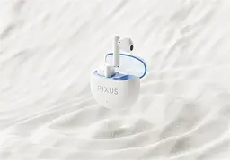Бездротові навушники Pixus Spase, TWS, BT5.3, 80mAh, 480mAh, 6h, white UA UCRF - мініатюра 7