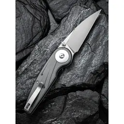 Ніж складаний туристичний Civivi Starflare, (8.4 см) Nitro-V / Aluminum сірий - мініатюра 11