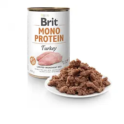 Вологий корм для собак Brit Mono Protein Turkey 400 г (індичка) - мініатюра 2
